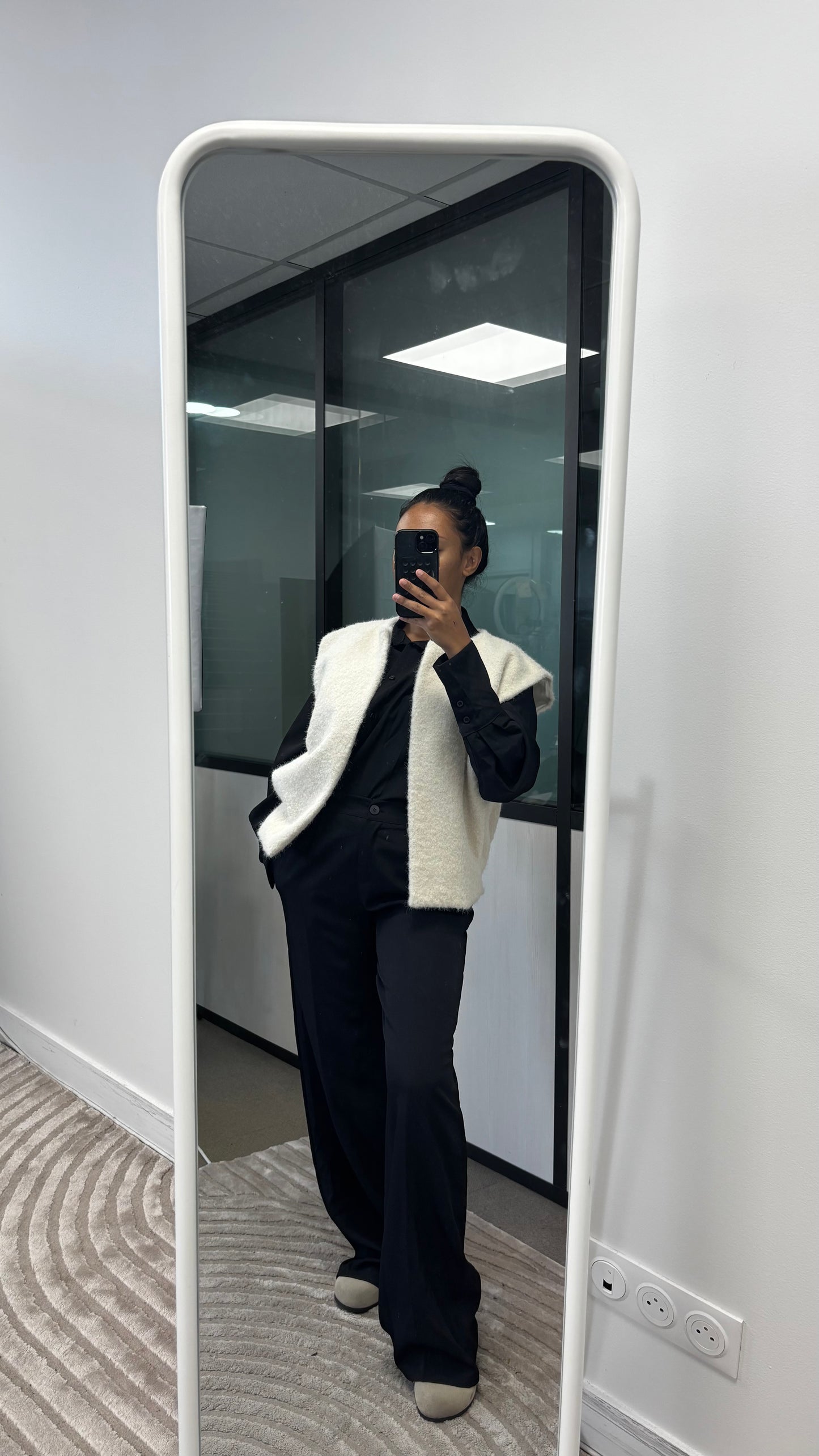 Veste façon laine sans manches