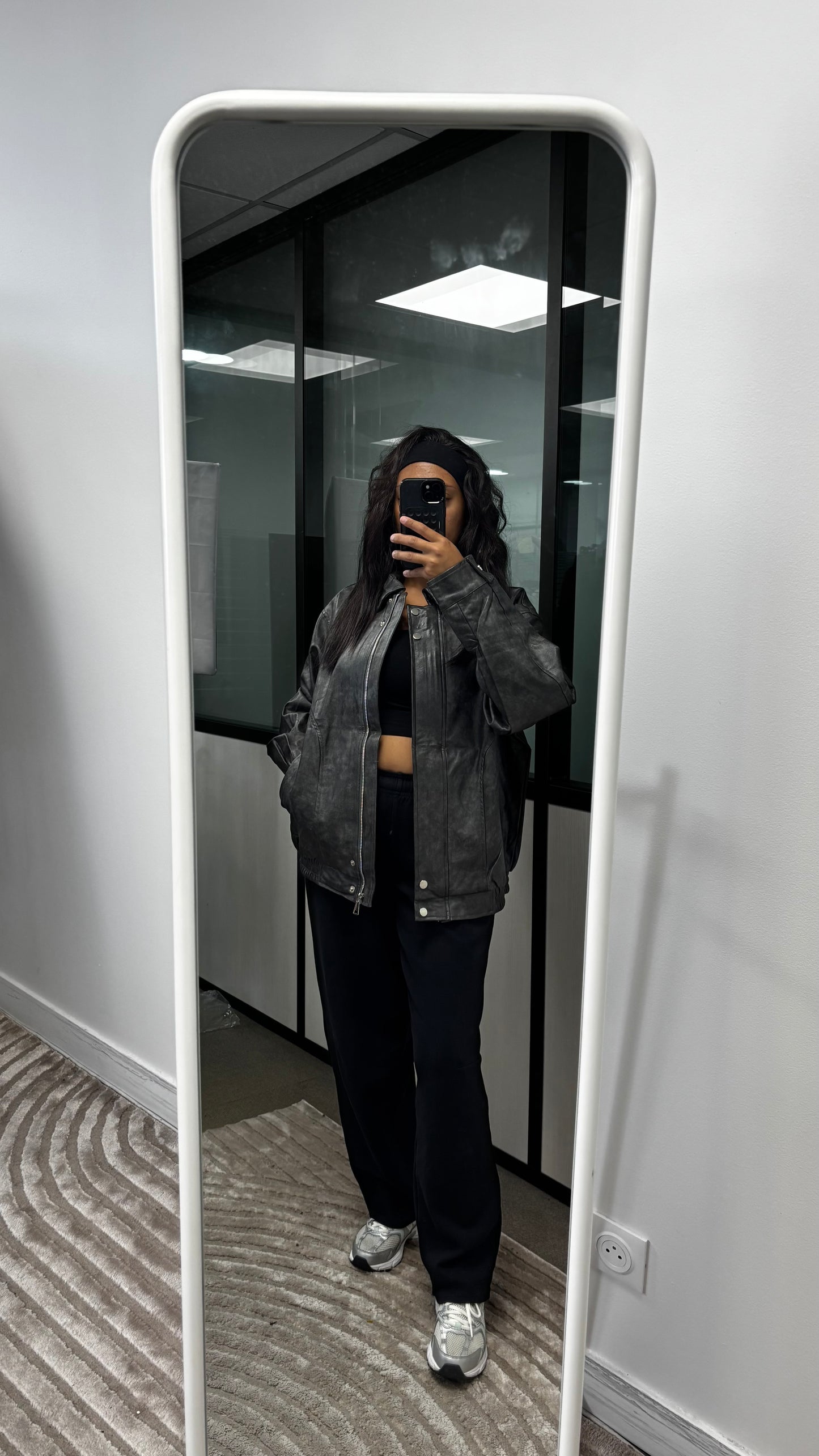 Veste simili cuir