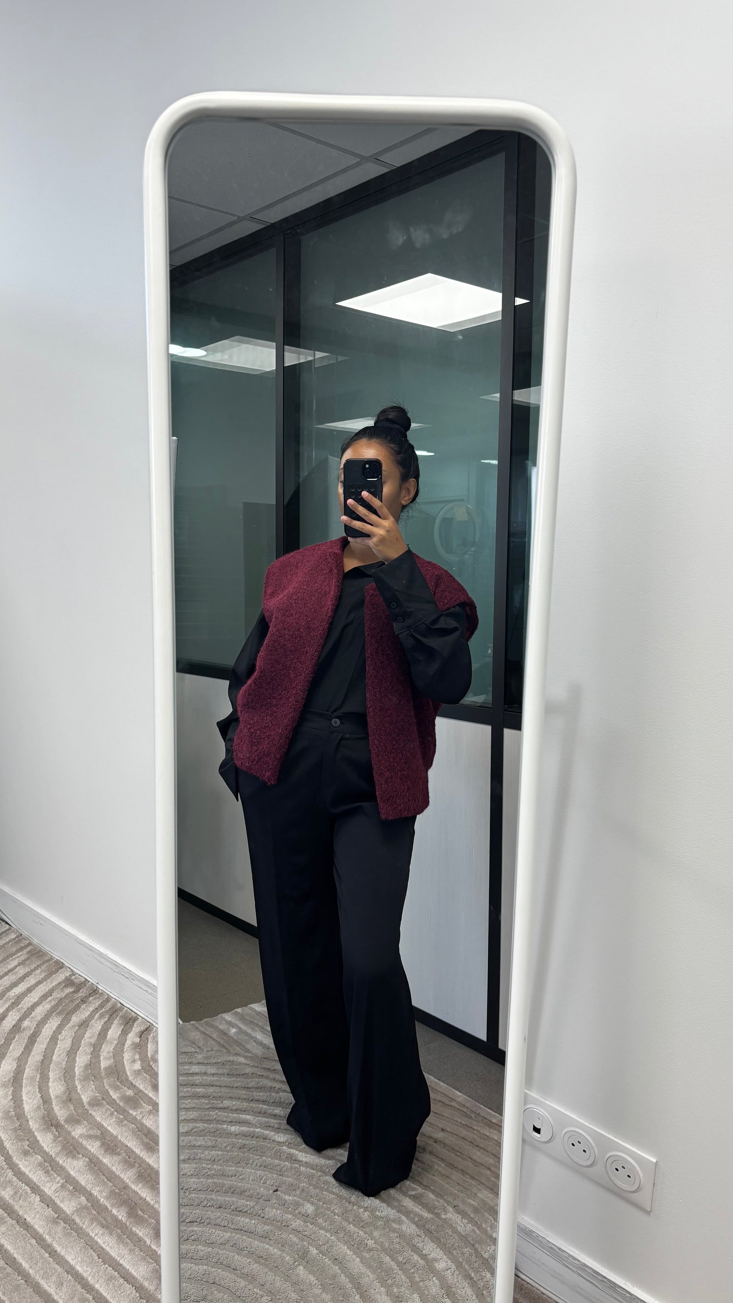 Veste façon laine sans manches